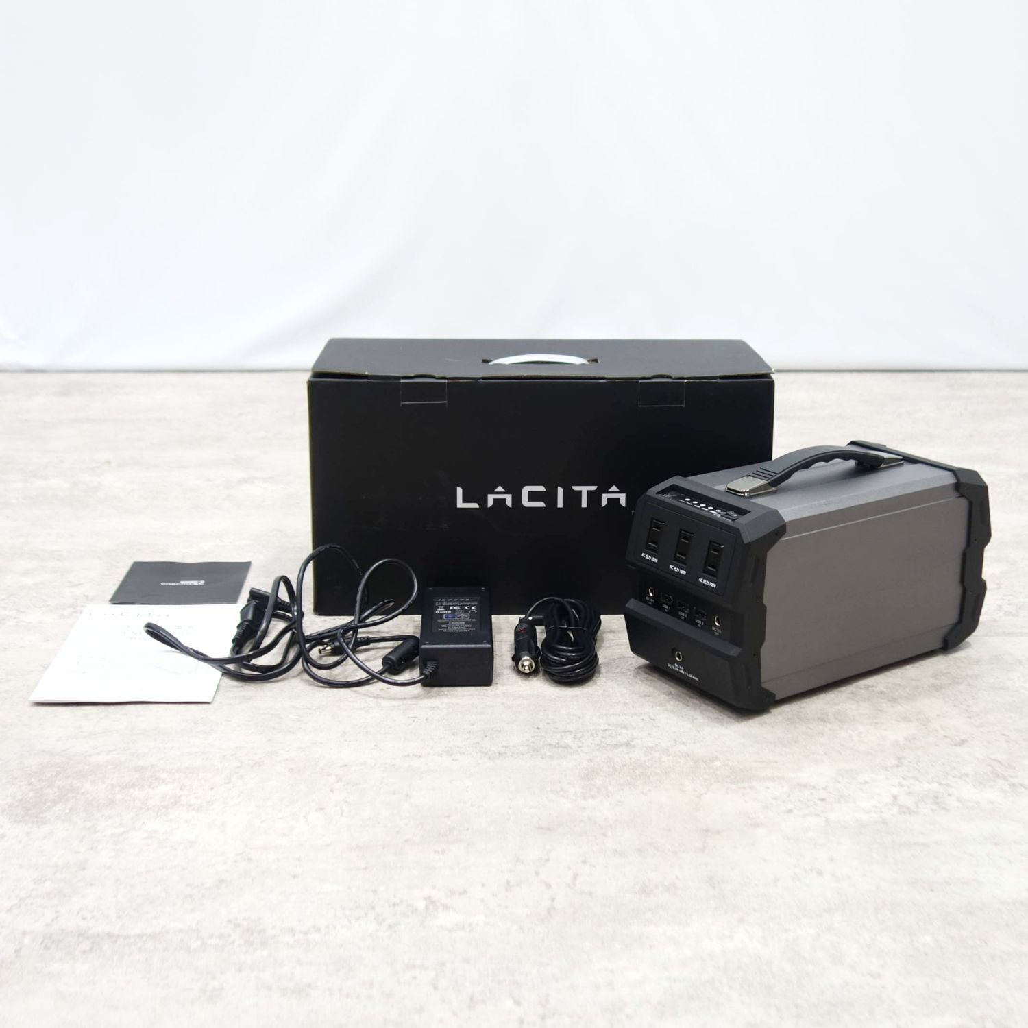 美品 ラチタ LACITA ポータブル電源 バッテリー エナーボックス ENER