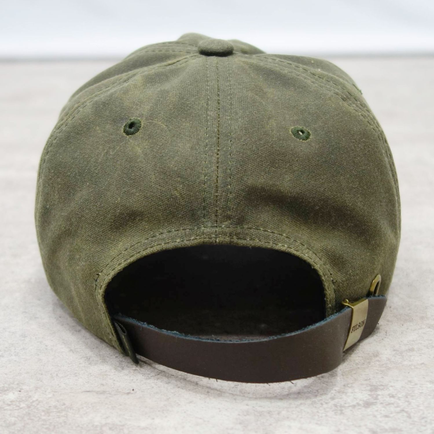極美品 フィルソン FILSON 帽子 オイルティン ロガー キャップ OIL