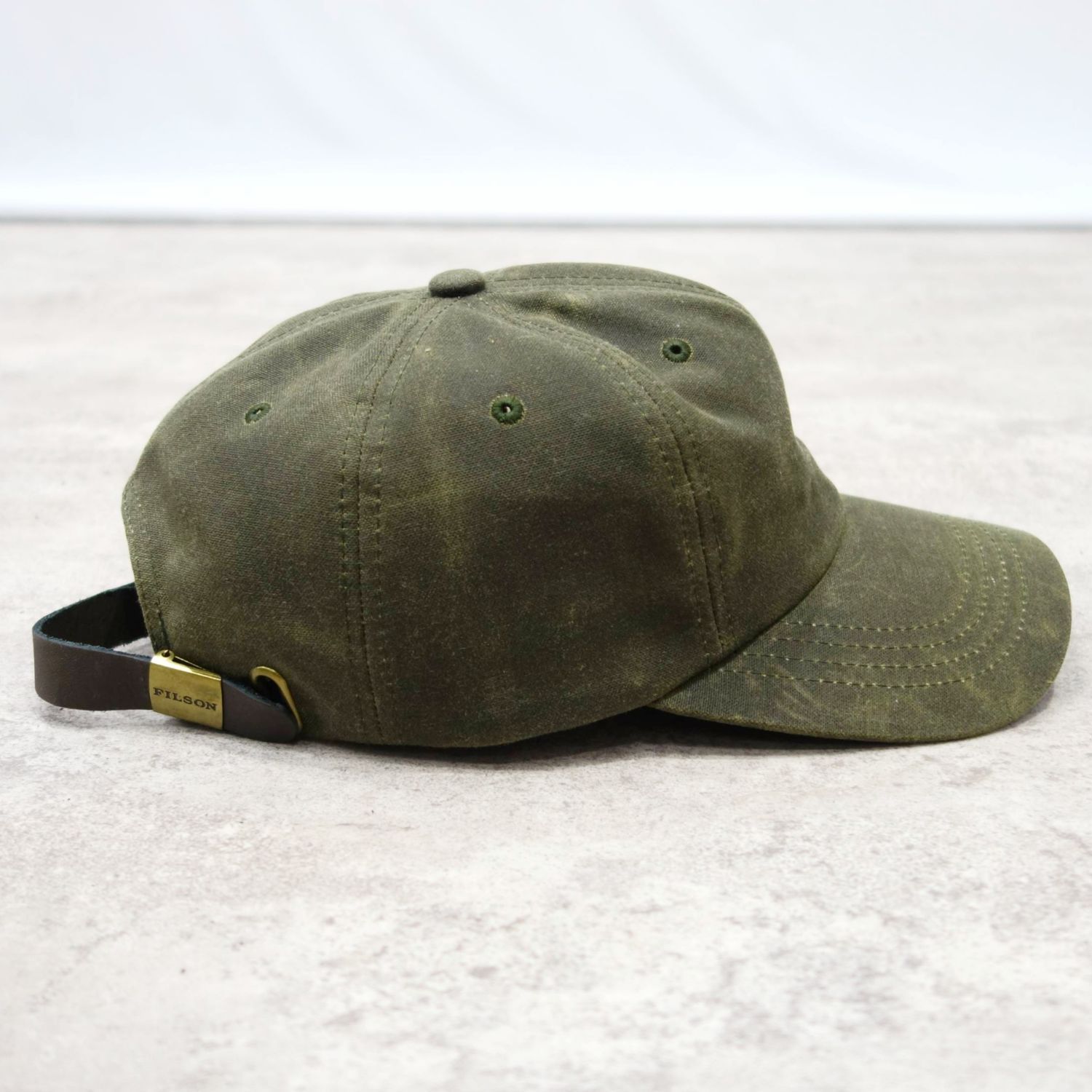 極美品 フィルソン FILSON 帽子 オイルティン ロガー キャップ OIL