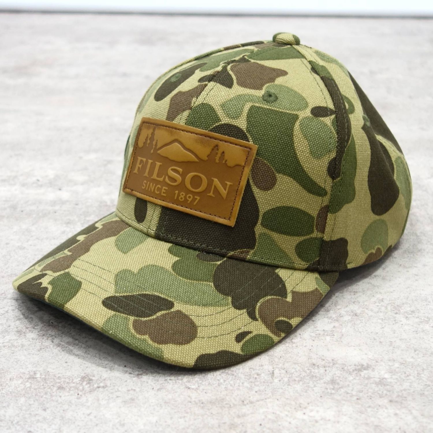 美品 フィルソン FILSON 帽子 ロガー キャップ カモフラ LOGER C