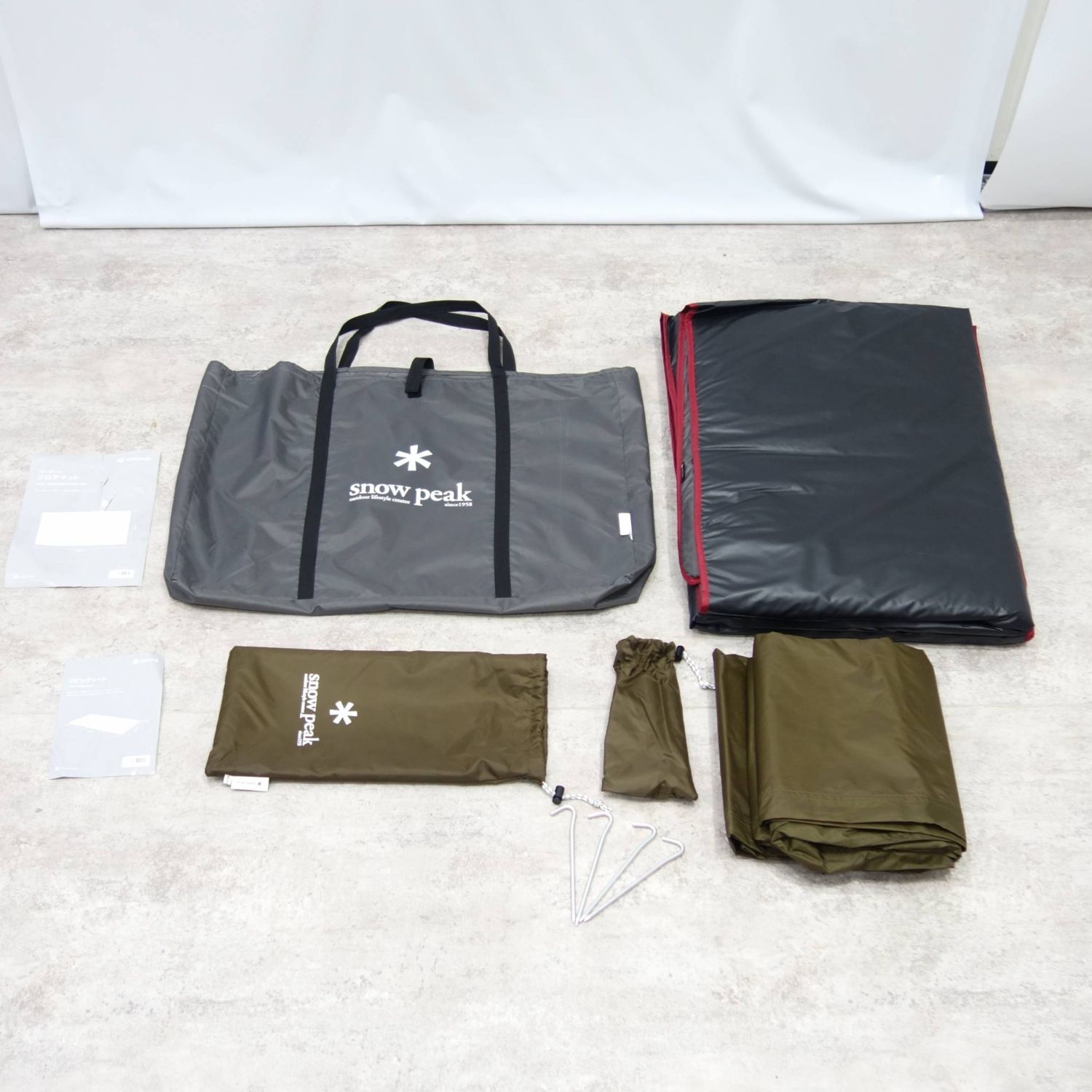 美品 スノーピーク snowpeak フロアマット TM-385 リビングシート