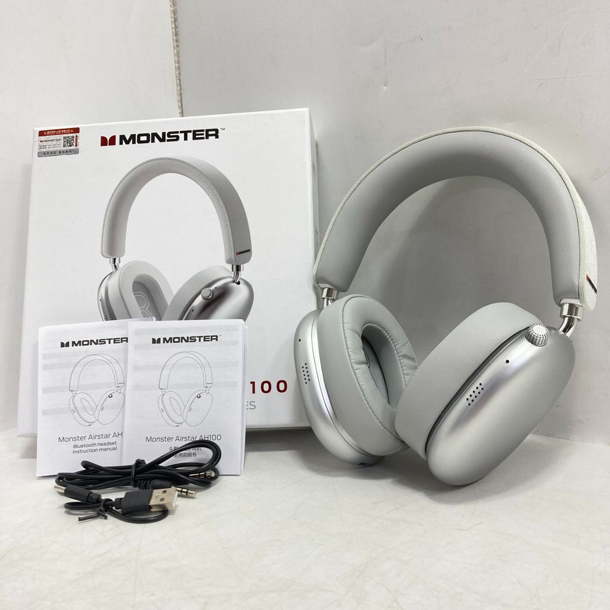 モンスター MONSTER ANC AIRSTAR AH100 ワイヤレスヘッドフォン - メルカリ
