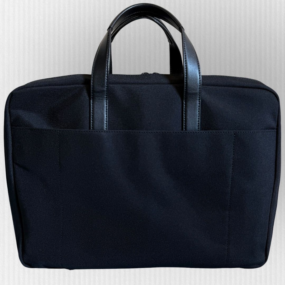 美品】ポールスミス 2way ビジネスバッグ 黒 2層式 レザーコンビ