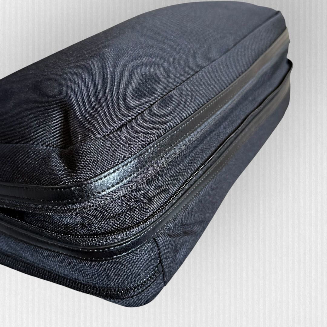 美品】ポールスミス 2way ビジネスバッグ 黒 2層式 レザーコンビ