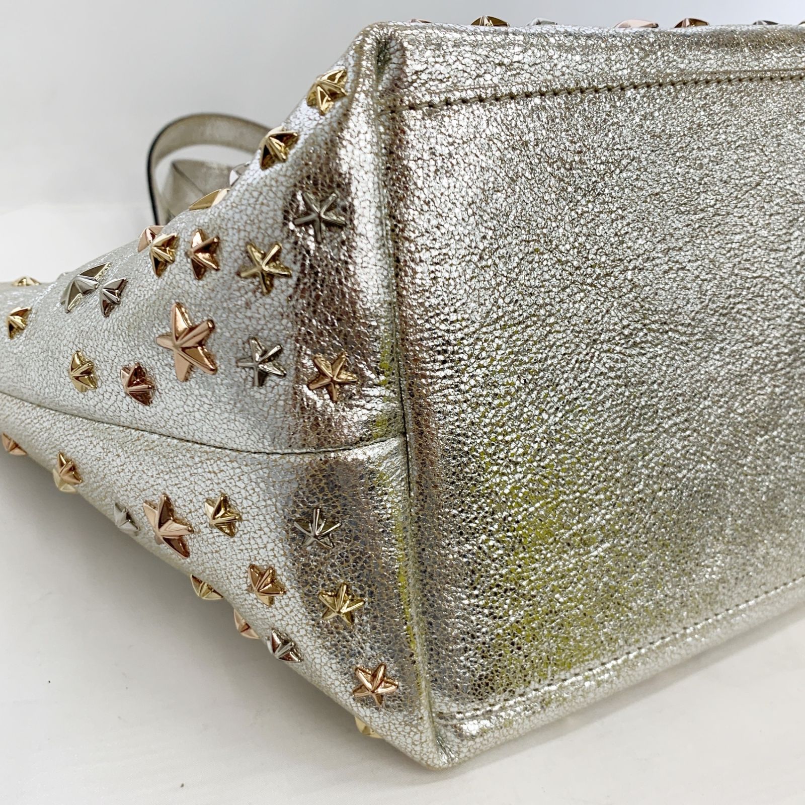 JIMMY CHOO ジミーチュウ SOFIA ソフィア ハンドバッグ GLM9J5 スター
