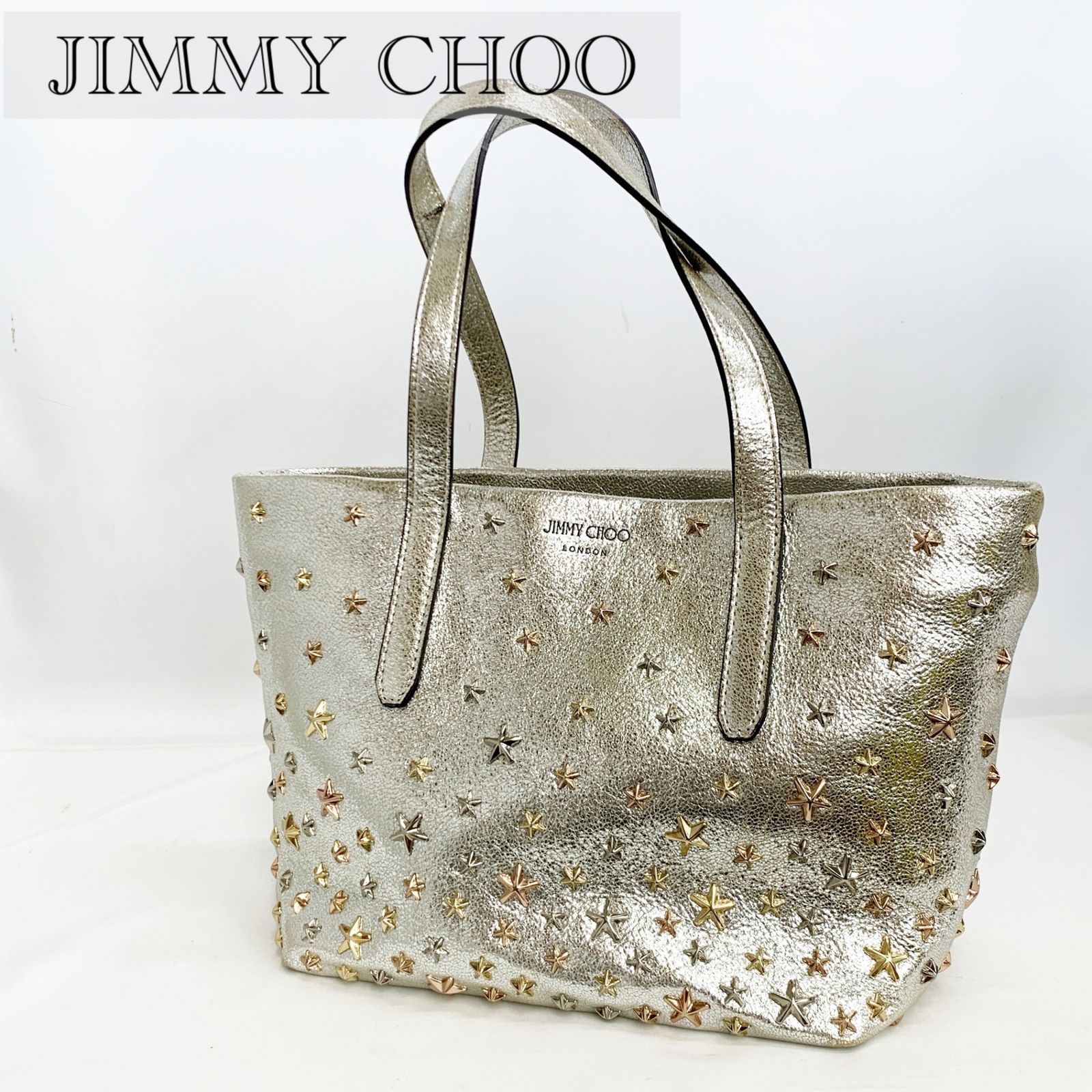 JIMMY CHOO ジミーチュウ SOFIA ソフィア ハンドバッグ GLM9J5 スター