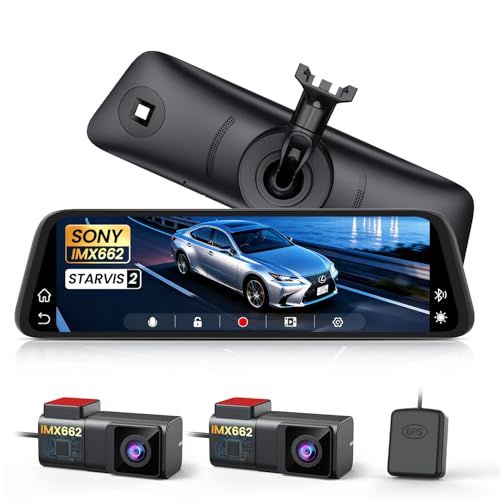 N◆AUTO-VOX T11 純正交換 ドライブレコーダー ミラー型【史上最強 ソニー製IMX662センサー搭載 STARVIS2超暗視機能】Carplay/Android Auto搭載 前後カメラ分離式 爆光デジタルインナーミラー 自動輝度 151ce998