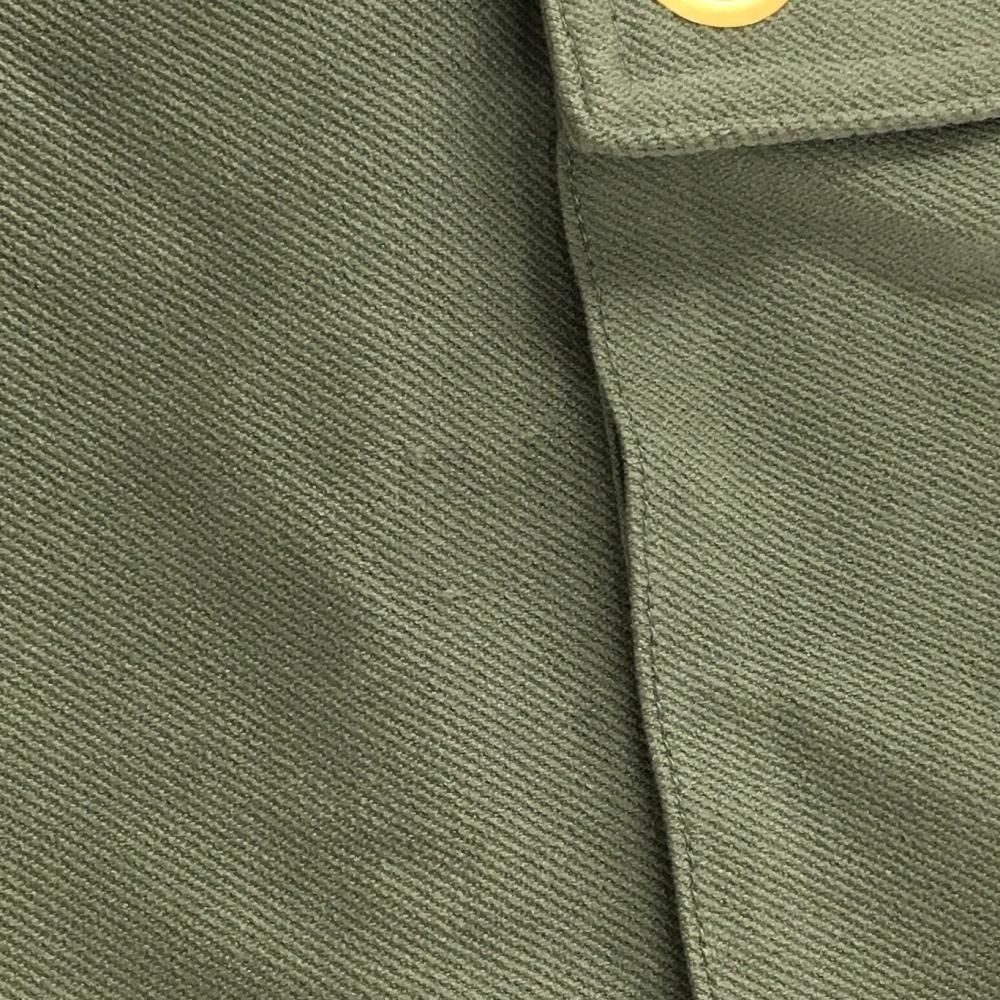 美品】ルコックゴルフ ノースリーブワンピース カーキ ハーフジップ
