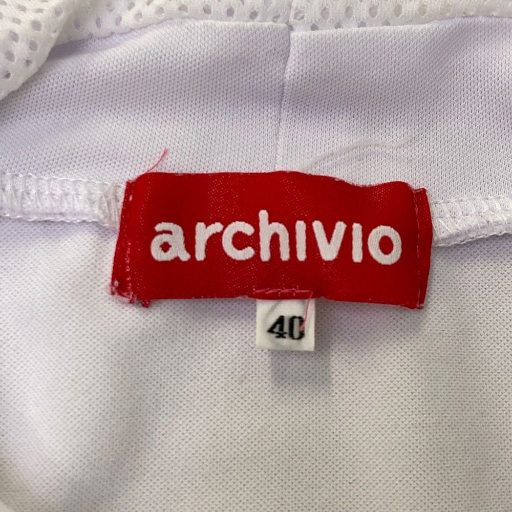 サイズ：40 ARCHIVIO アルチビオ ノースリーブシャツ ホワイト系