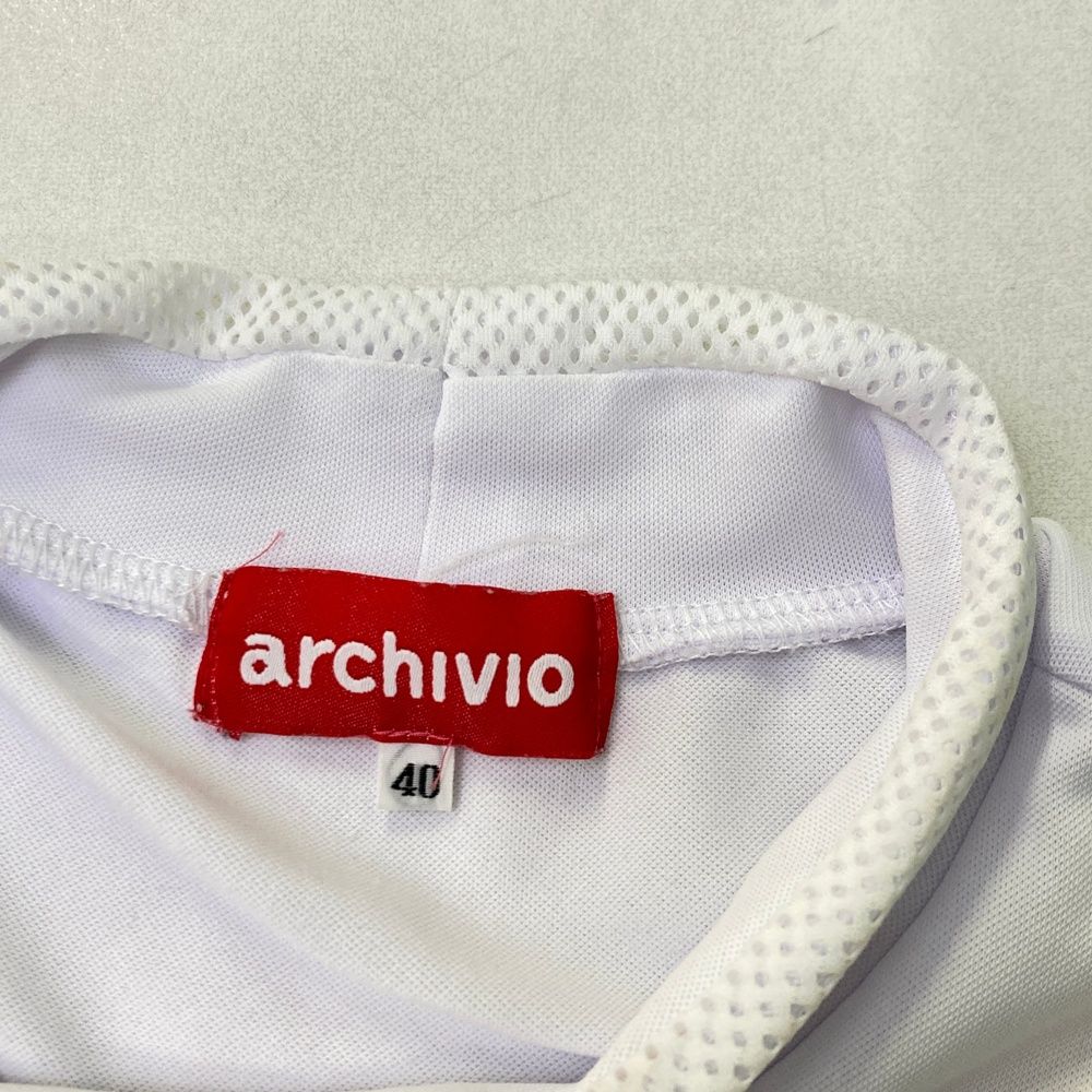 サイズ：40 ARCHIVIO アルチビオ ノースリーブシャツ ホワイト系
