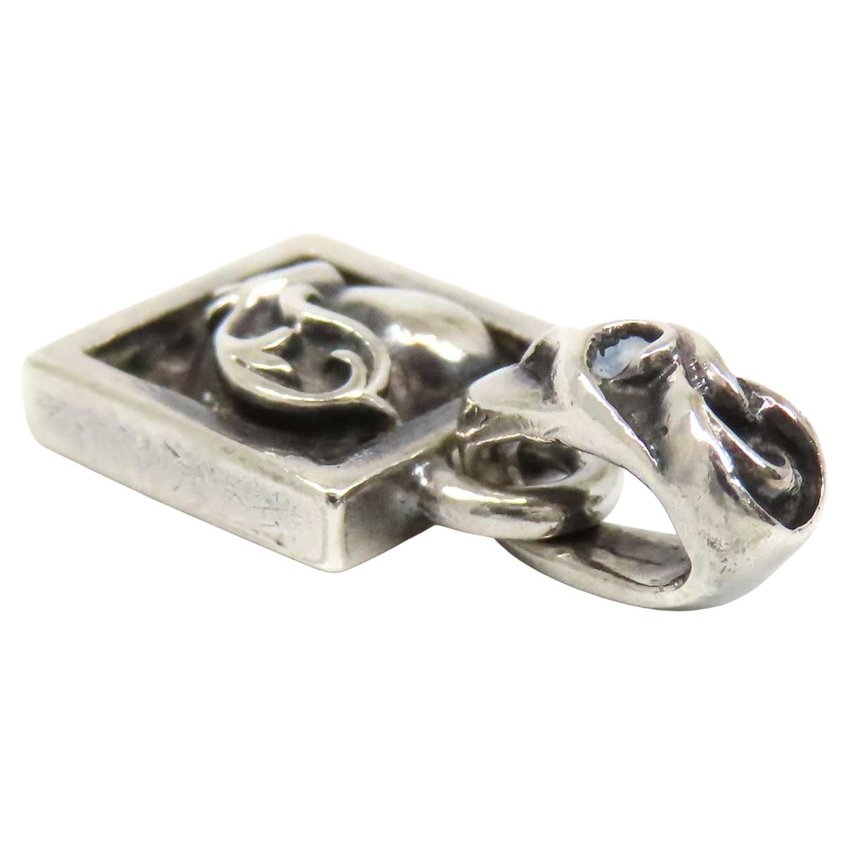 CHROME HEARTS クロムハーツ V1 ペンダントSV925 トップのみ クロムハーツ フレームド ハート チャーム ペンダント トップ SV925