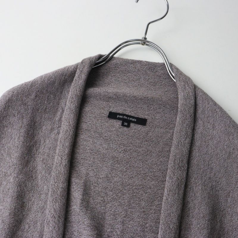 パドカレウールパッチワークジャケット美品 美品 2024AW パドカレ pas de calais コットンウール前開き ワイド