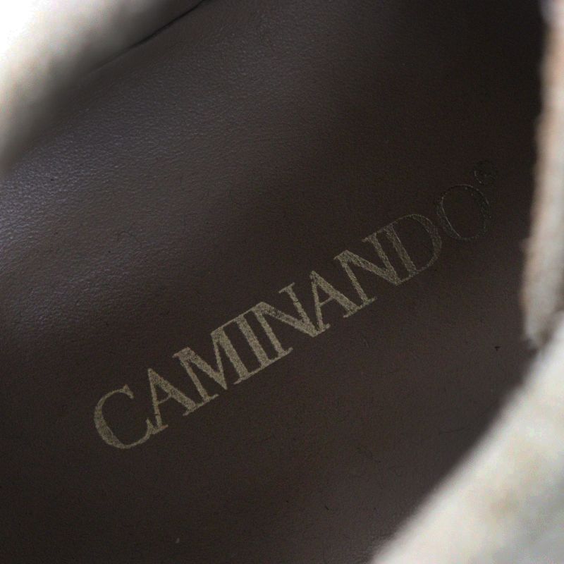 美品 カミナンド CAMINANDO MOC SHORT BOOTS モックシューズ スエード