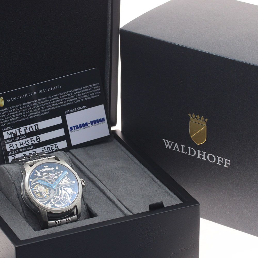 ヴァルドホフ WALDHOFF MWF200 トゥールビヨン 手巻き メンズ 極美品