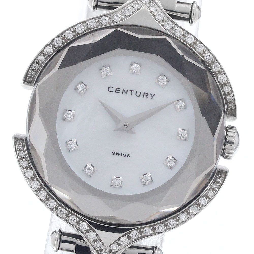 センチュリー CENTURY タイムジェム 12Pダイヤ クォーツ メンズ _965697