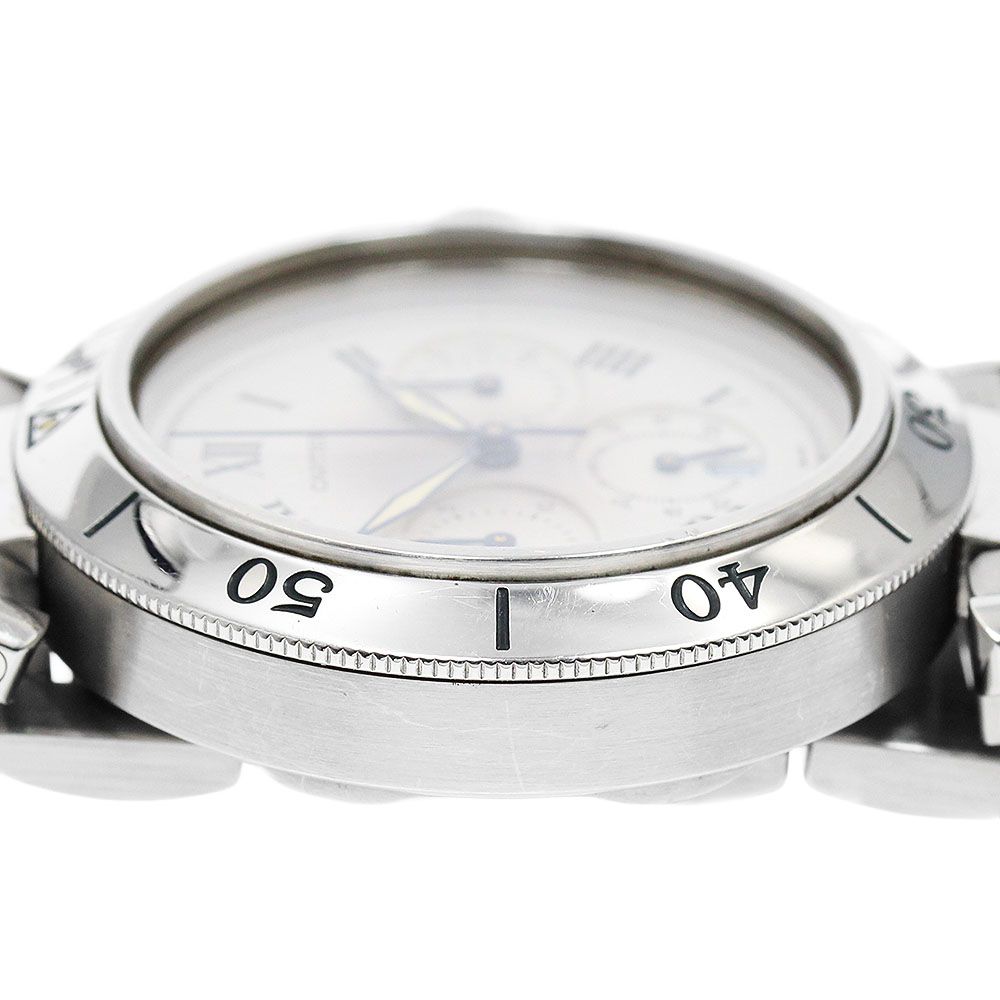 カルティエ CARTIER W31018H3 パシャ 38 クロノグラフ クォーツ メンズ