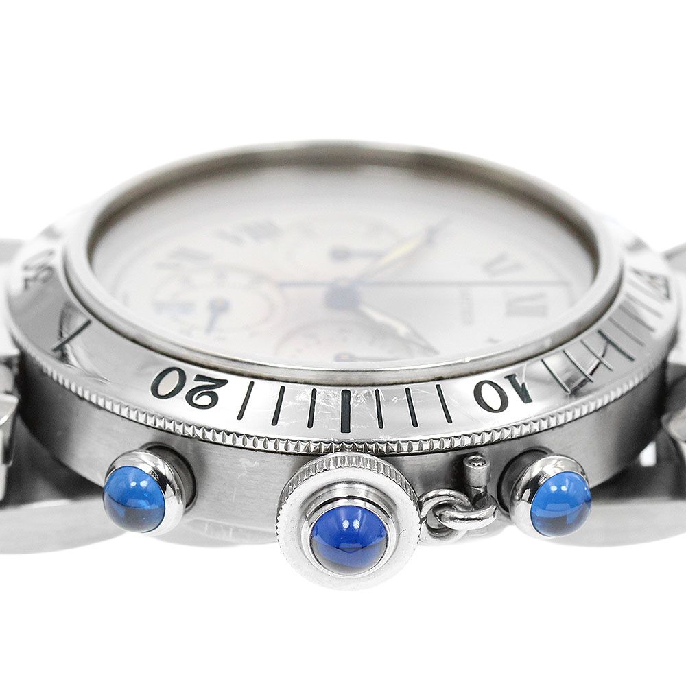 カルティエ CARTIER W31018H3 パシャ 38 クロノグラフ クォーツ メンズ