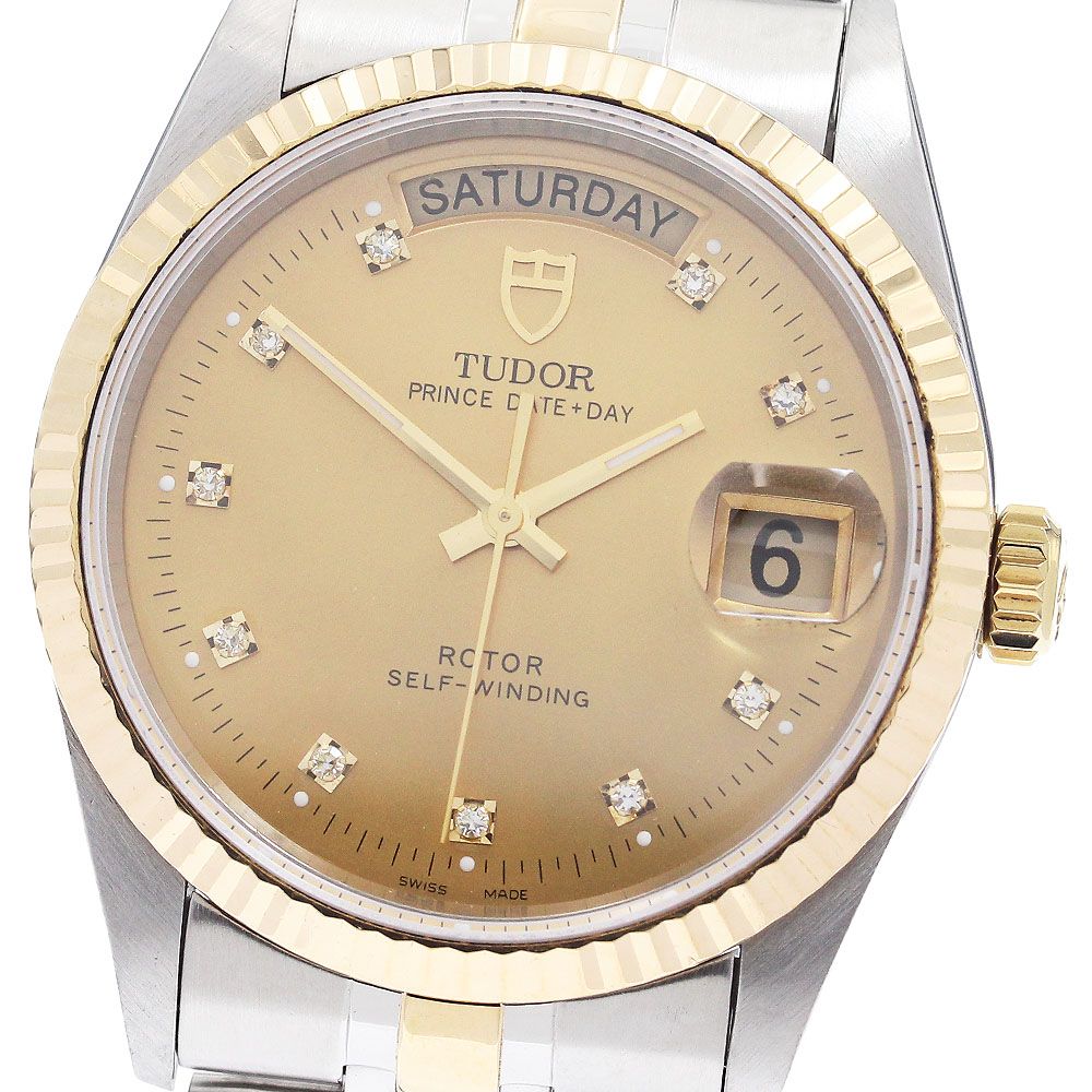 チュードル TUDOR 76213 プリンス デイトデイ 自動巻き チュードル TUDOR 76213 プリンス デイトデイ 10Pダイヤ 自動巻き