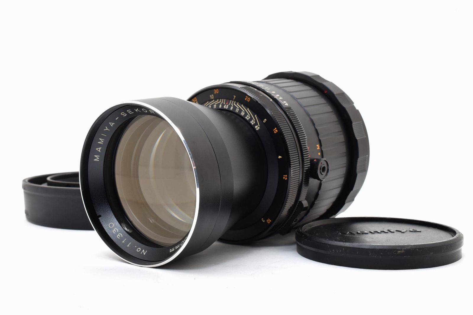 返品保証】☆良品☆ マミヤ MAMIYA SEKOR 250mm F4.5 RB ☆フード