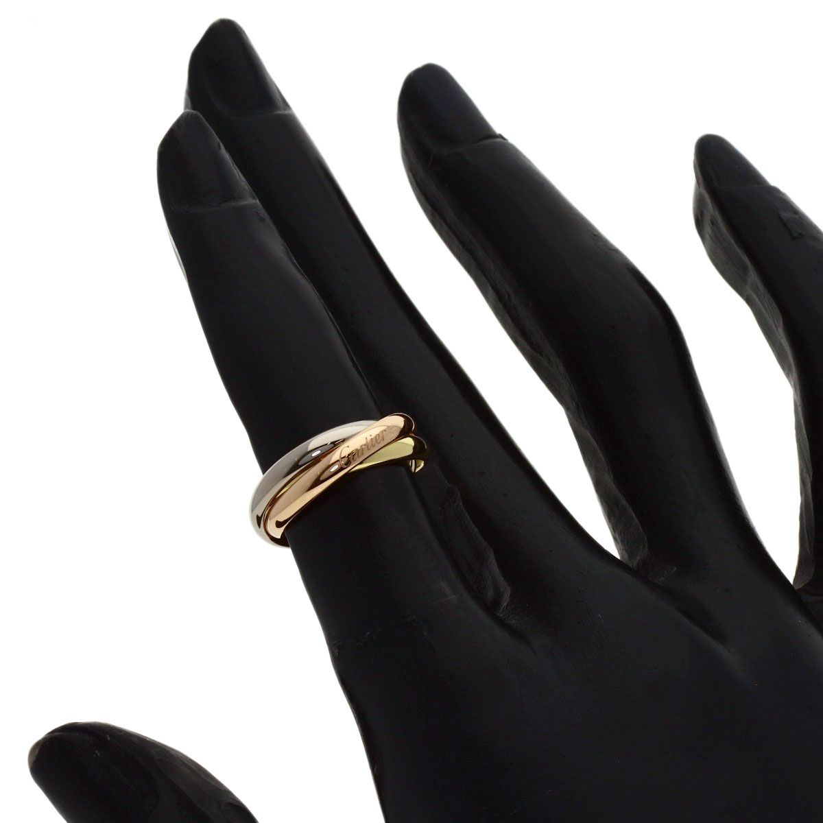 CARTIER カルティエ トリニティ SM #44 リング・指輪 K18YG K18WG