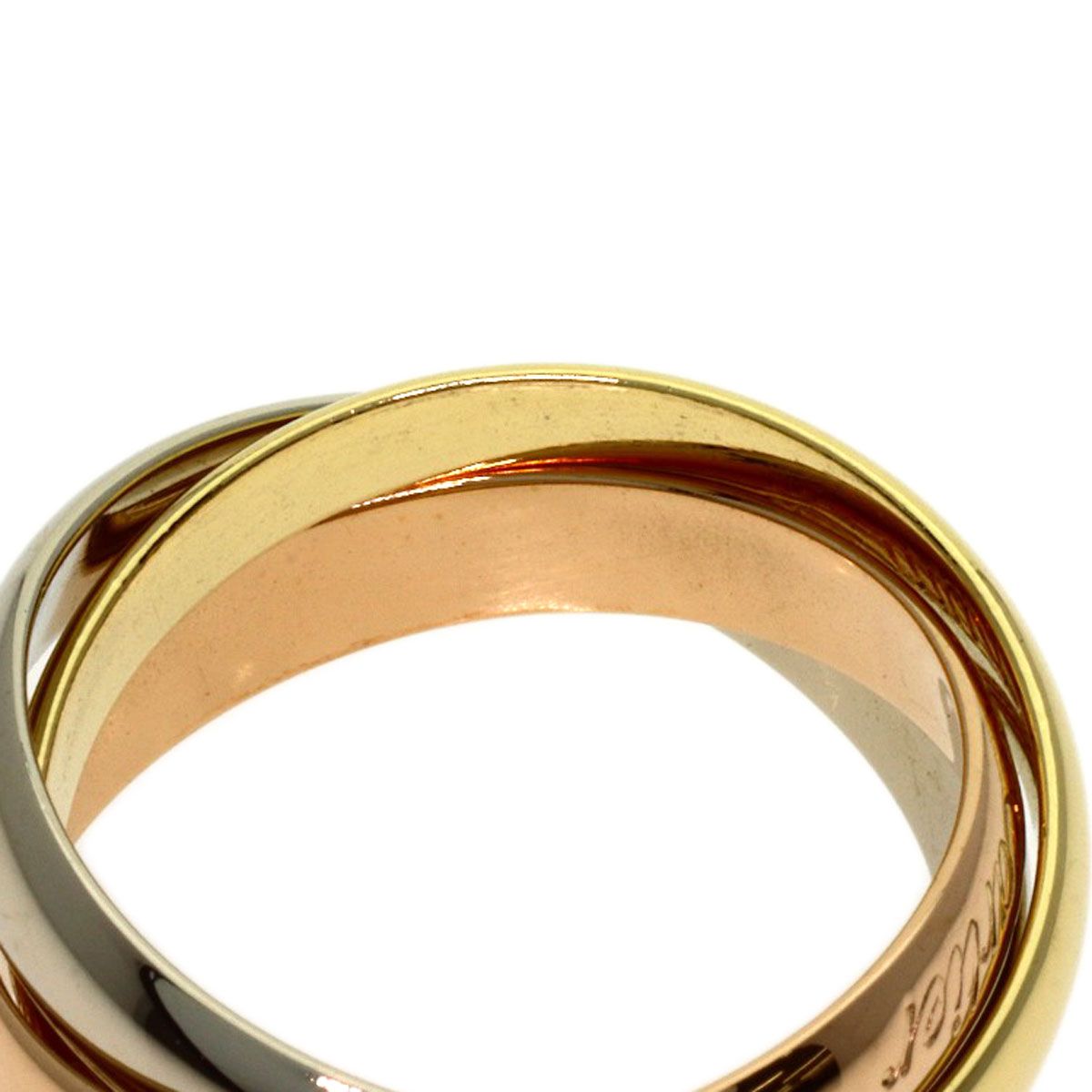 CARTIER カルティエ トリニティ #50 リング・指輪 K18YG K18WG K18PG