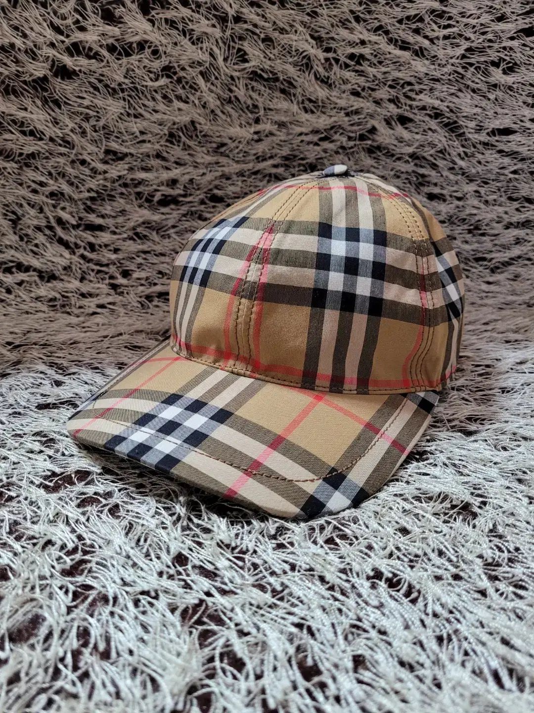 バーバリー ベースボールキャップ 帽子 チェック 4073689 S/M