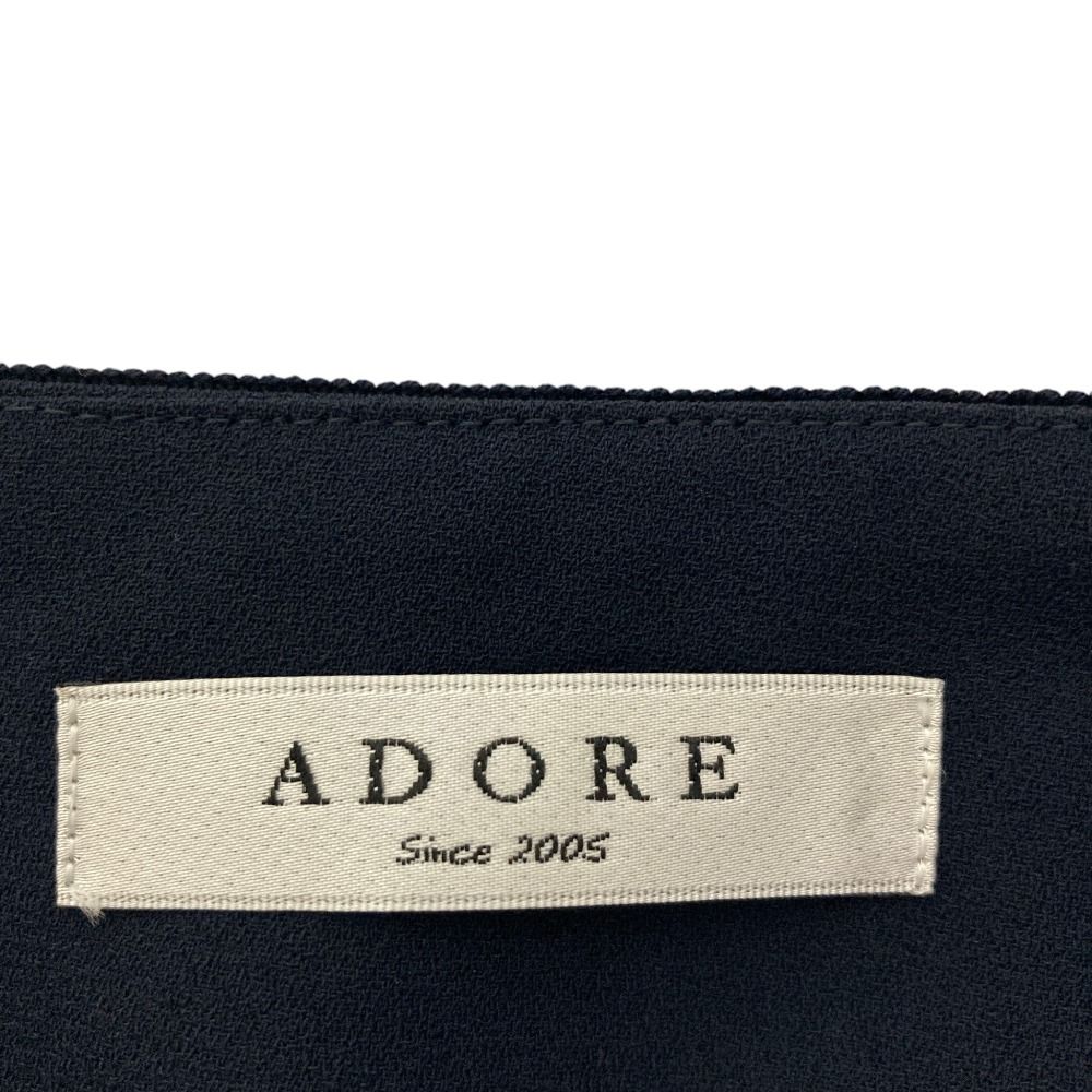 美品 ADORE アドーア ノーカラージャケット スカート セットアップ 38