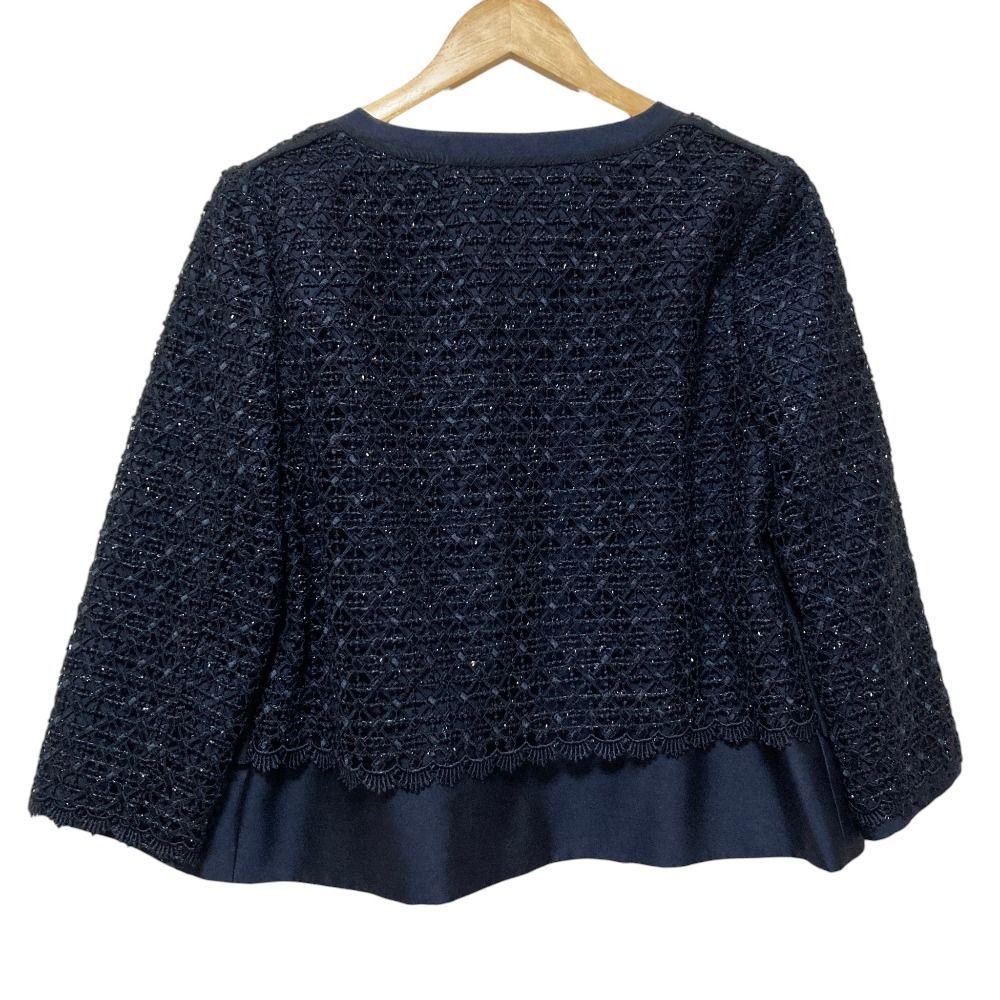 美品 ADORE アドーア ノーカラージャケット スカート セットアップ 38