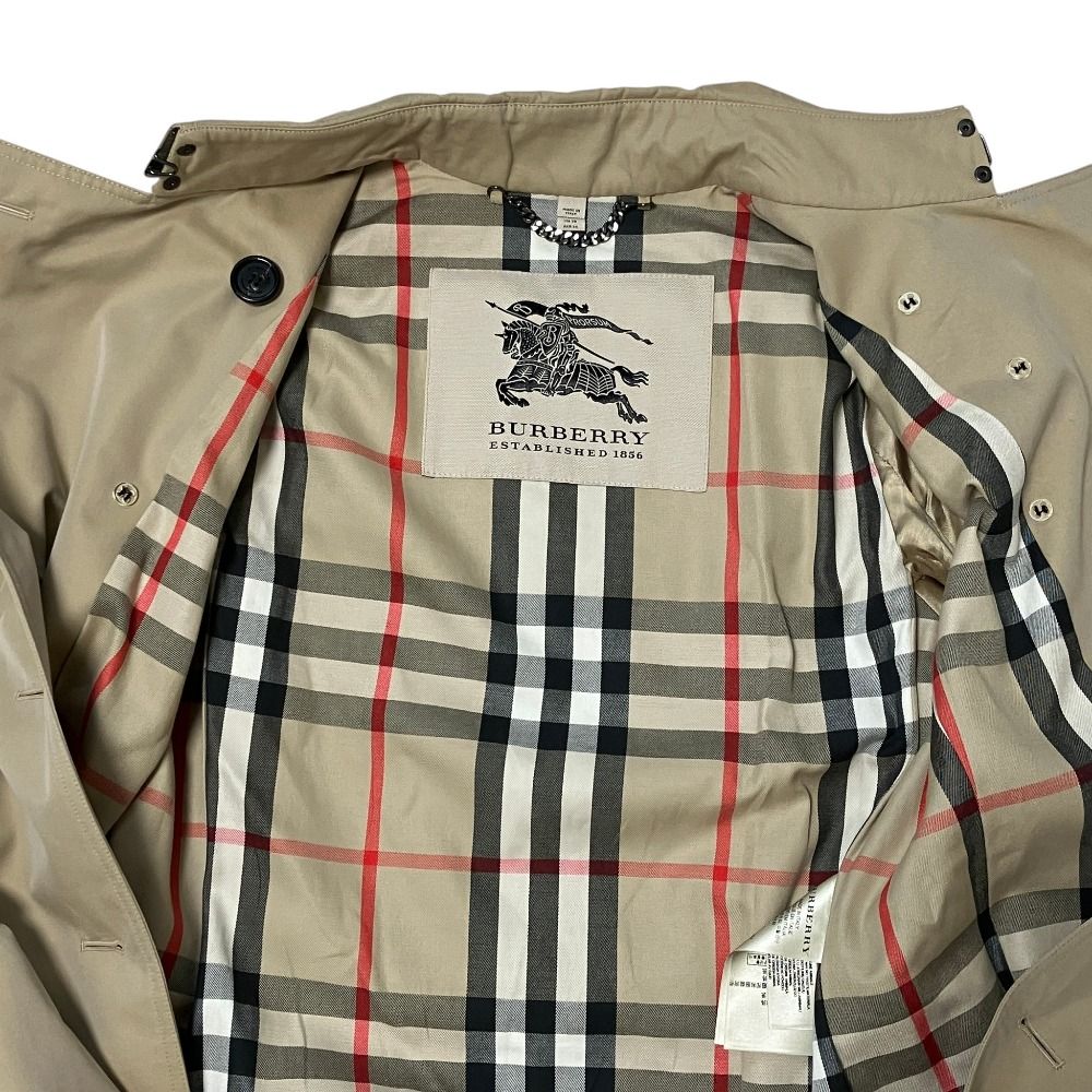 美品 BURBERRY バーバリー 裏地ノバチェック ベルト付き トレンチ