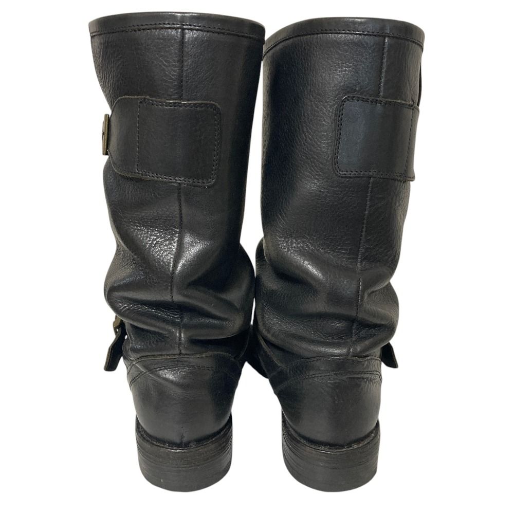 Fiorentini＋Baker エンジニアブーツ 黒 3連ベルト 23cm 良品 FIORENTINI+BAKER フィオレンティーニベイカー レザー 713
