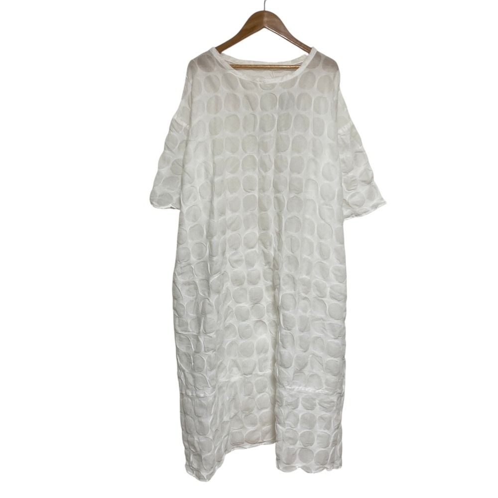 美品　Plantationプランテーション　ワンピース 良品 23SS Plantation プランテーション YOORYUU ドット リップル