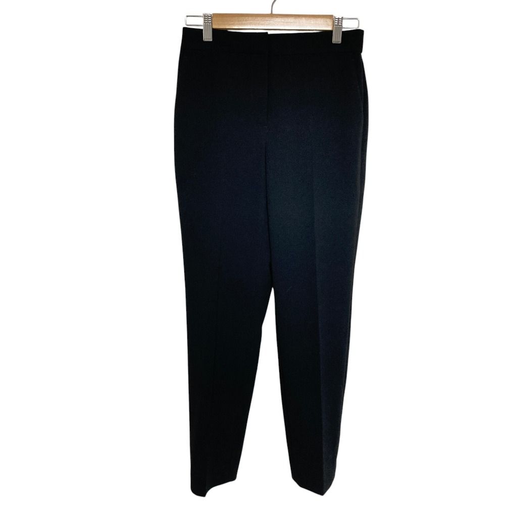 美品 25SS Theory luxe セオリーリュクス LUVE CAROL スラックス テーパード パンツ サイズ38 ブラック レディース 古着 中古 USED