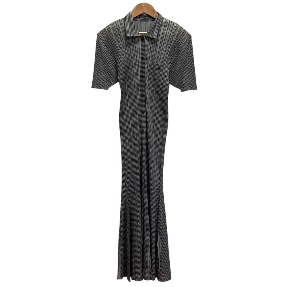 美品 PLEATS PLEASE プリーツプリーズ イッセイミヤケ 転写プリント