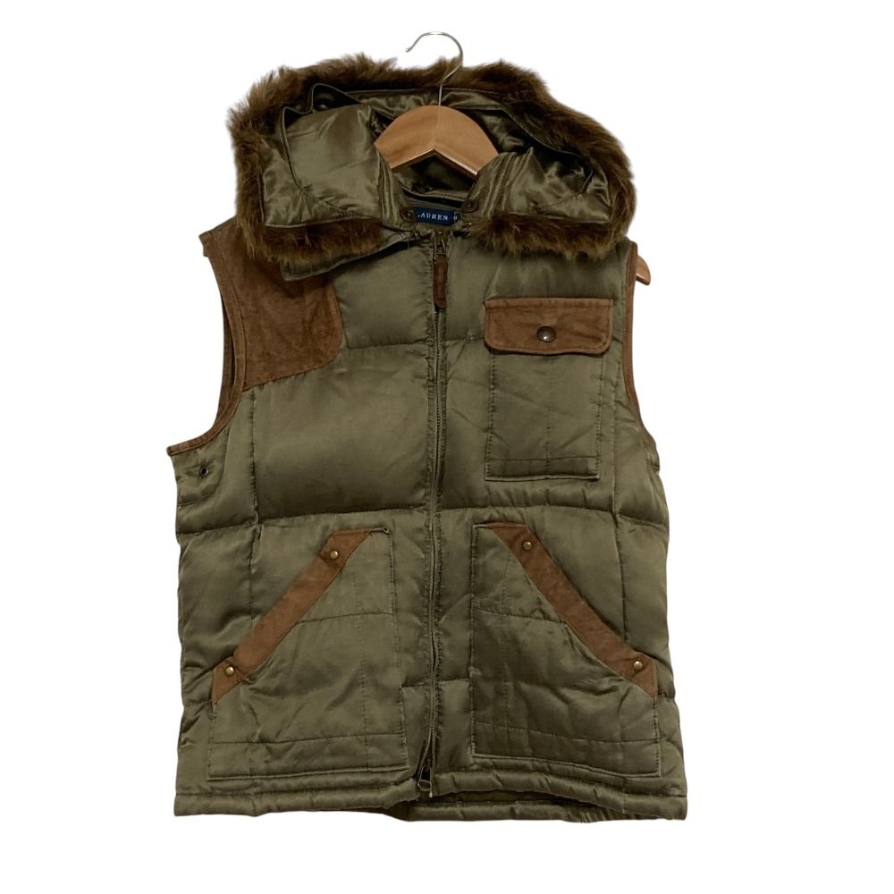 良品 RALPH LAUREN ラルフローレン コットンシルク ラムファー ダウン