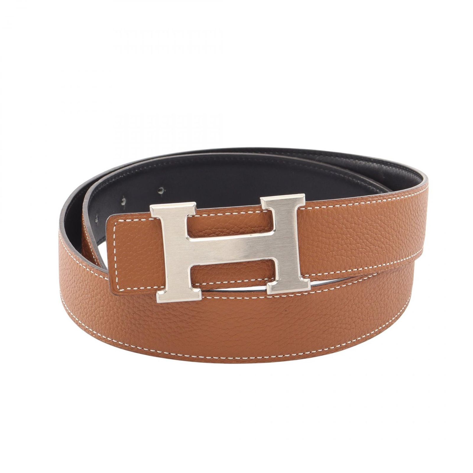 エルメス HERMES ベルト コンスタンス Hベルト リバーシブル カーフ（牛革） ベルト メンズ Used A