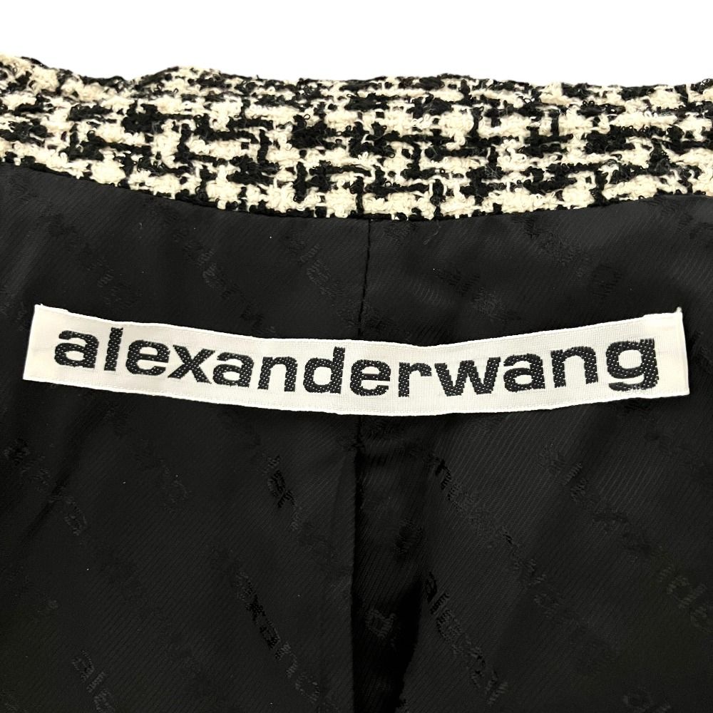 ALEXANDER WANG テーラードジャケット　アレキサンダーワン 美品 Alexander Wang アレキサンダーワン ハウンドトゥース ツイード