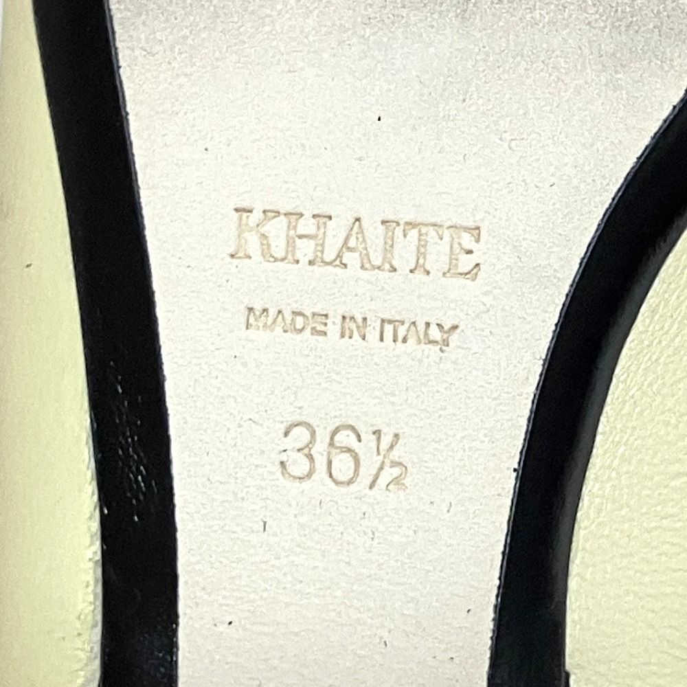 良品 KHAITE ケイト ストレッチレザー ポインテッドトゥ ニーハイ