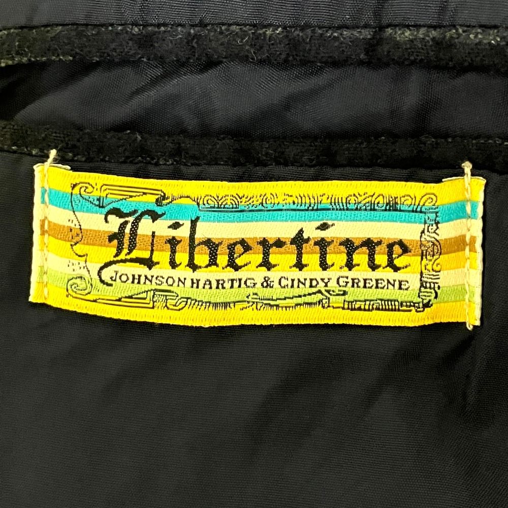 Libertine リバティーン スカル シルクスクリーンプリント ストライプ