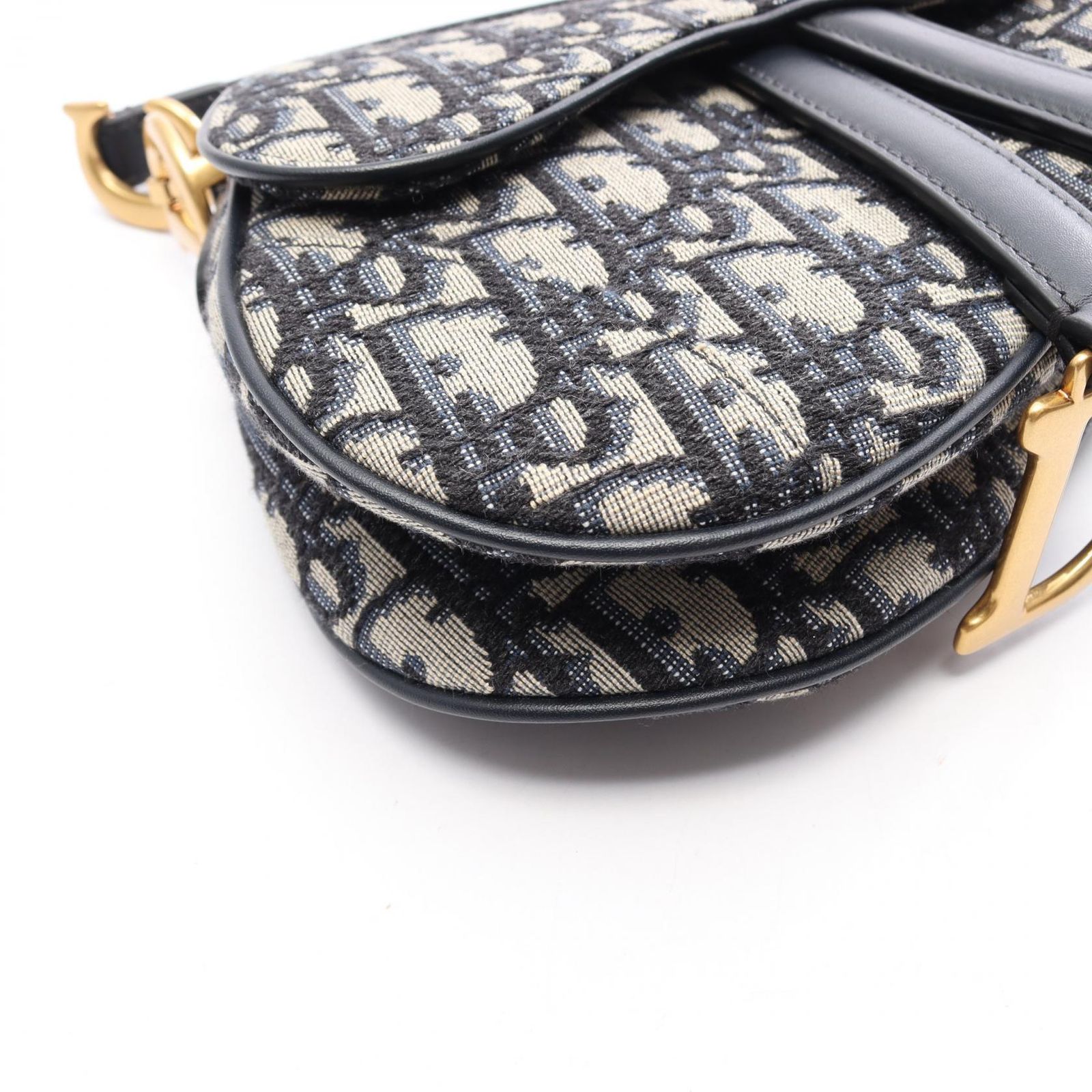 ディオール Dior ハンドバッグ SADDLE サドル オブリーク ネイビー