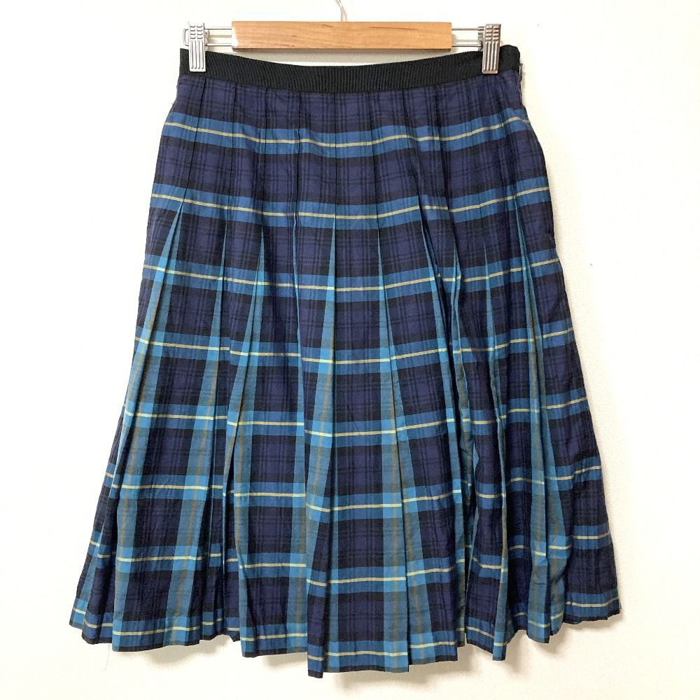 美品 MARGARET HOWELL マーガレットハウエル チェック柄 ひざ丈 フレア