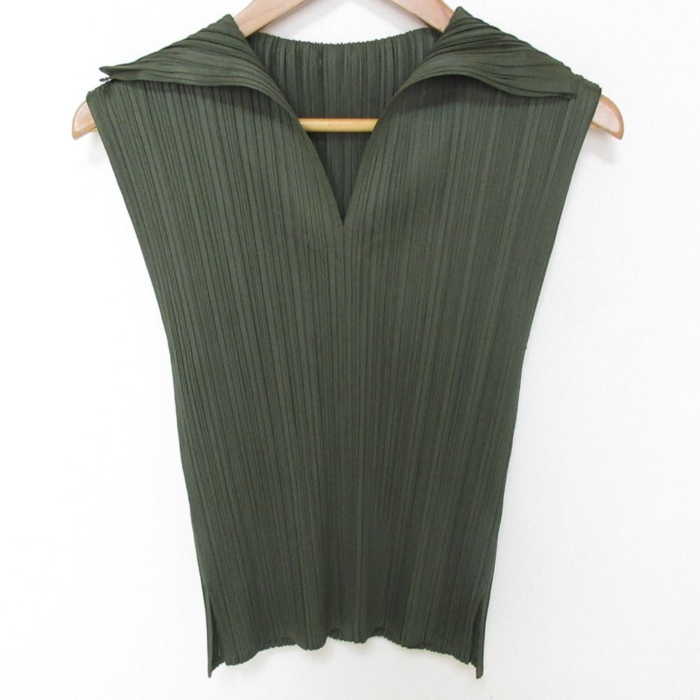 美品 PLEATS PLEASE プリーツプリーズ イッセイミヤケ 立体襟プリーツ
