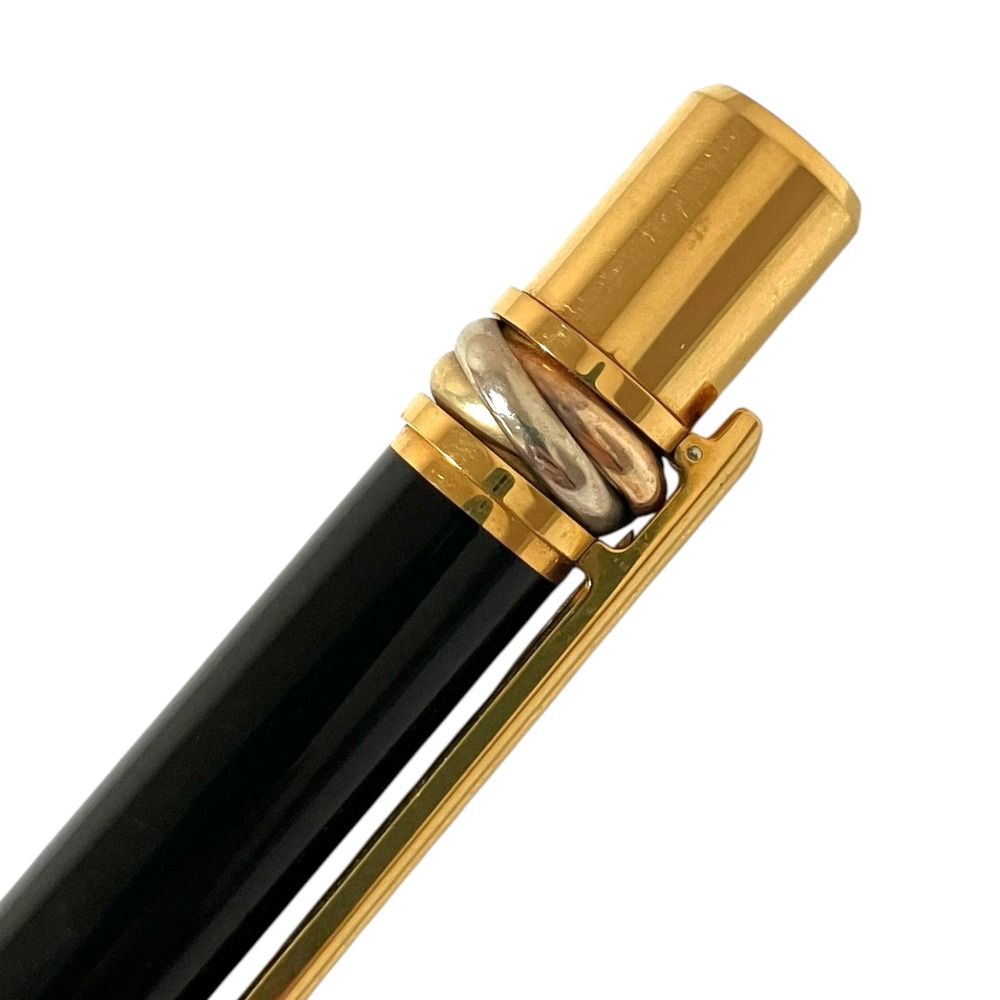 Cartier カルティエ　ツイスト式ボールペン　ブラック/ゴールド　美品 美品 Cartier カルティエ トリニティ ツイスト式 ボールペン ブラック