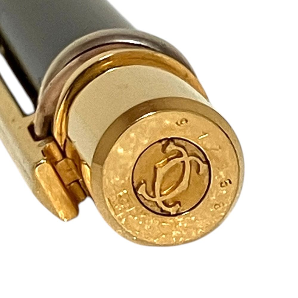美品 Cartier カルティエ トリニティ ツイスト式 ボールペン ブラック