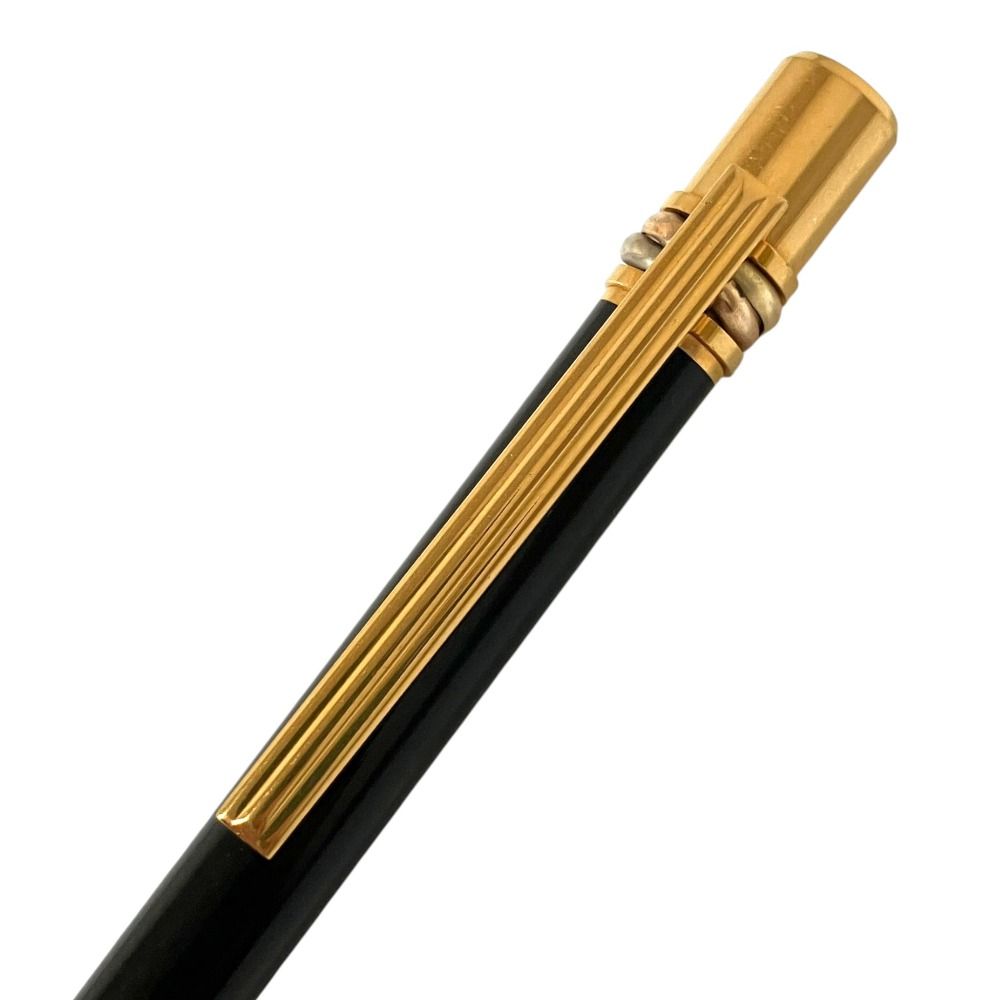 美品 Cartier カルティエ トリニティ ツイスト式 ボールペン ブラック