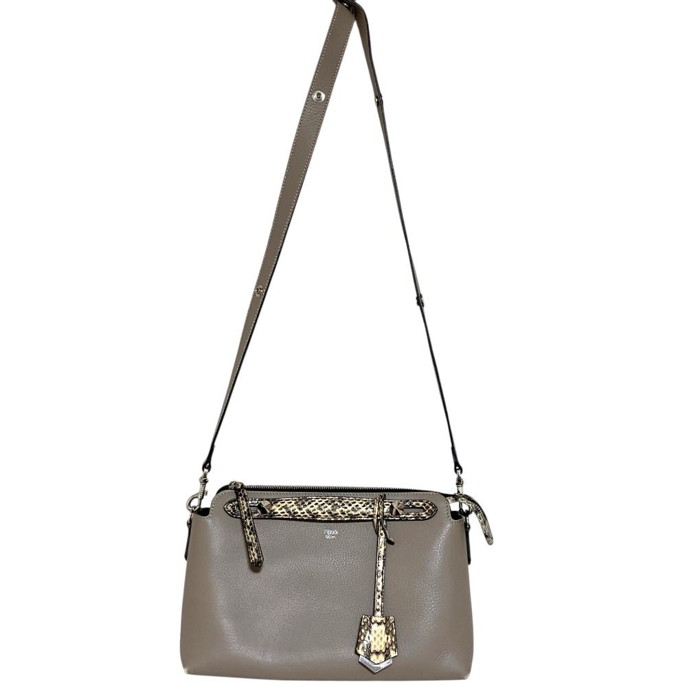 良品 FENDI フェンディ バイザウェイ ミディアム パイソン レザー 2WAY