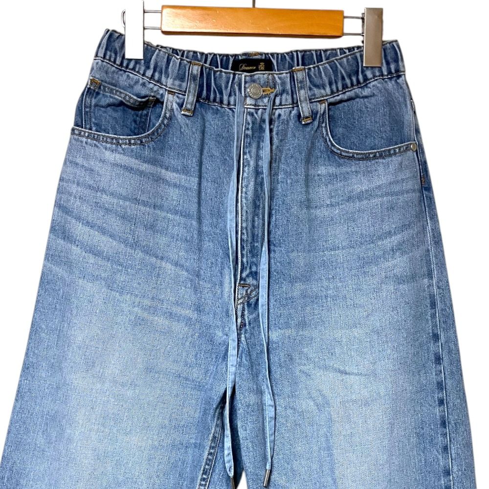 美品 Drawer ドゥロワー ブリーチデニム5Pドロストパンツ 6514-299