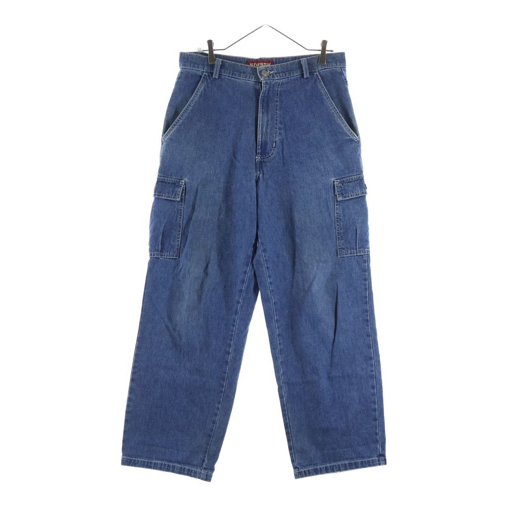 STUSSY (ステューシー) 90s 赤タグ USA製 デニム カーゴパンツ