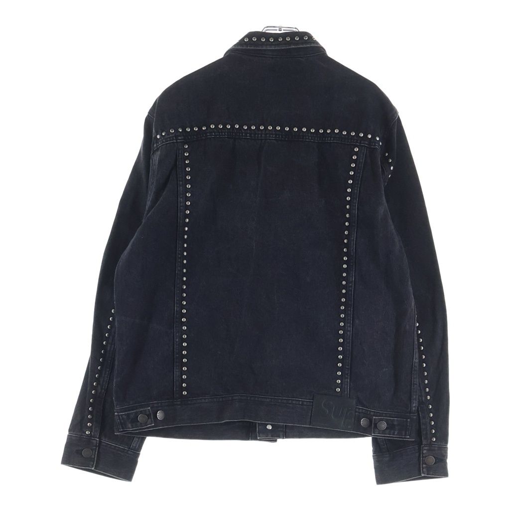 SUPREME シュプリーム 17SS Studded Denim Trucker Jacket スタッズ デニム トラッカー ジャケット ブラック SUPREME (シュプリーム) 17SS Studded Denim Trucker Jacket スタッズ