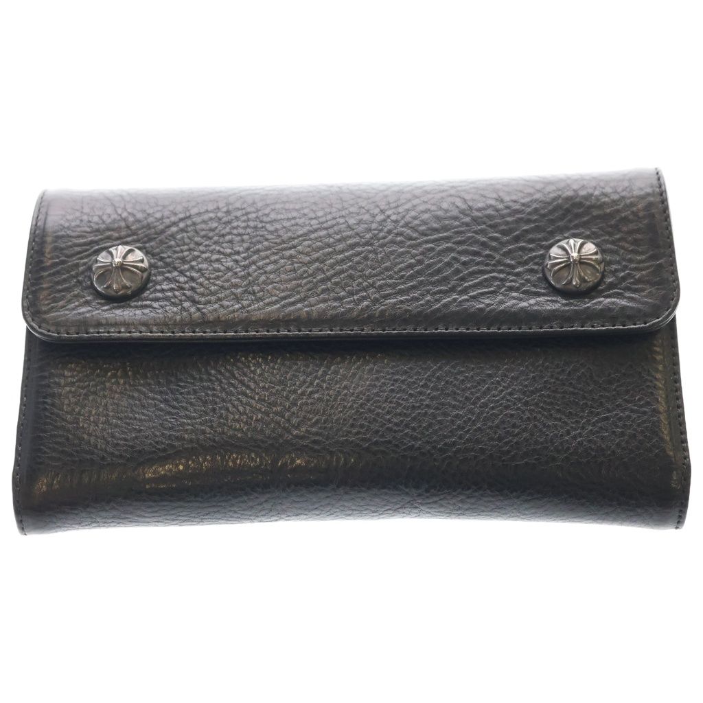 【シーちゃん専用】完全新品未使用 CHROMEHEARTS WAVE ウォレット CHROME HEARTS (クロムハーツ) WAVE ウェーブ レザーウォレット 財布