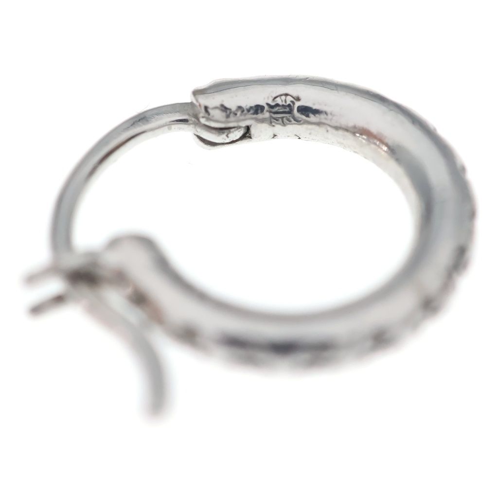 CHROME HEARTS (クロムハーツ) 18K HOOP TFL SML フープピアス WG